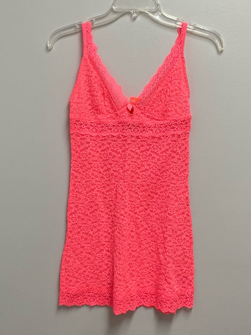 Victoria’s Secret Neon Pink Lace lingerie size medium